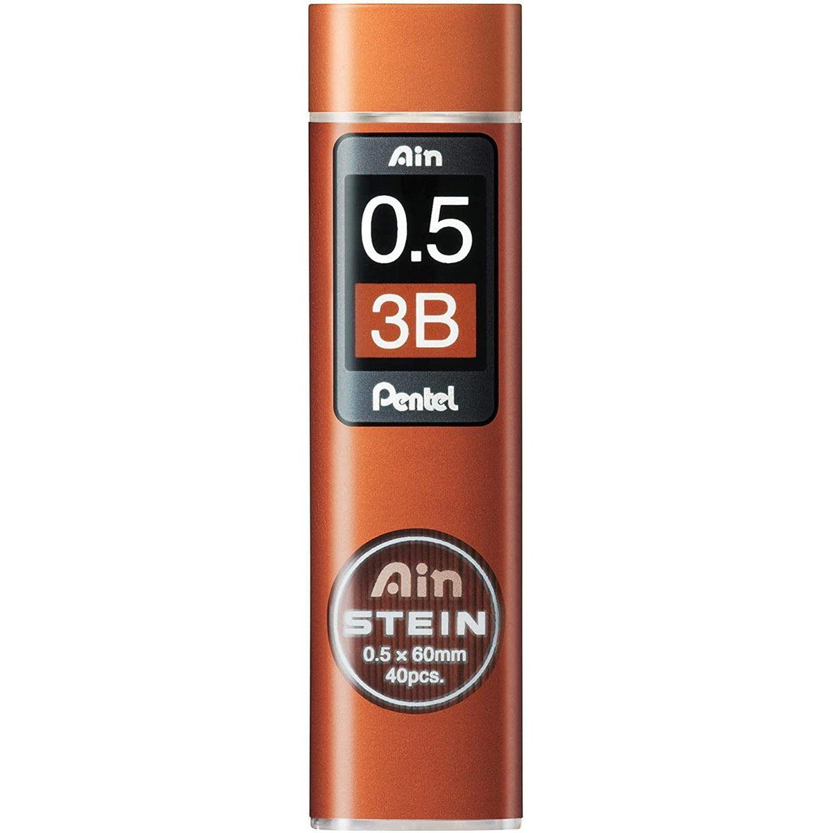 Pentel Mechanical Black Pencil Lead, Ain Stein, 0.5Mm, 3B (C275-3B)