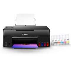 Canon PIXMA MegaTank G670 6 Colour, Print,Scan,Copy, High Volume Printing Photo Printer, User Replaceable Print Heads & Maintainence Cartridge