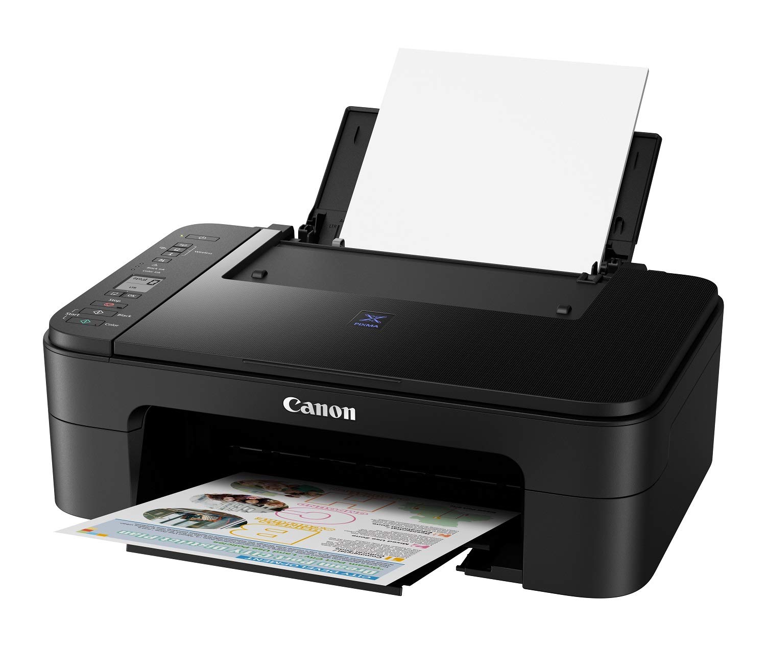 Canon PIXMA TS3370s All in One (Print, Scan, Copy) WiFi Inkjet Colour Printer for Home