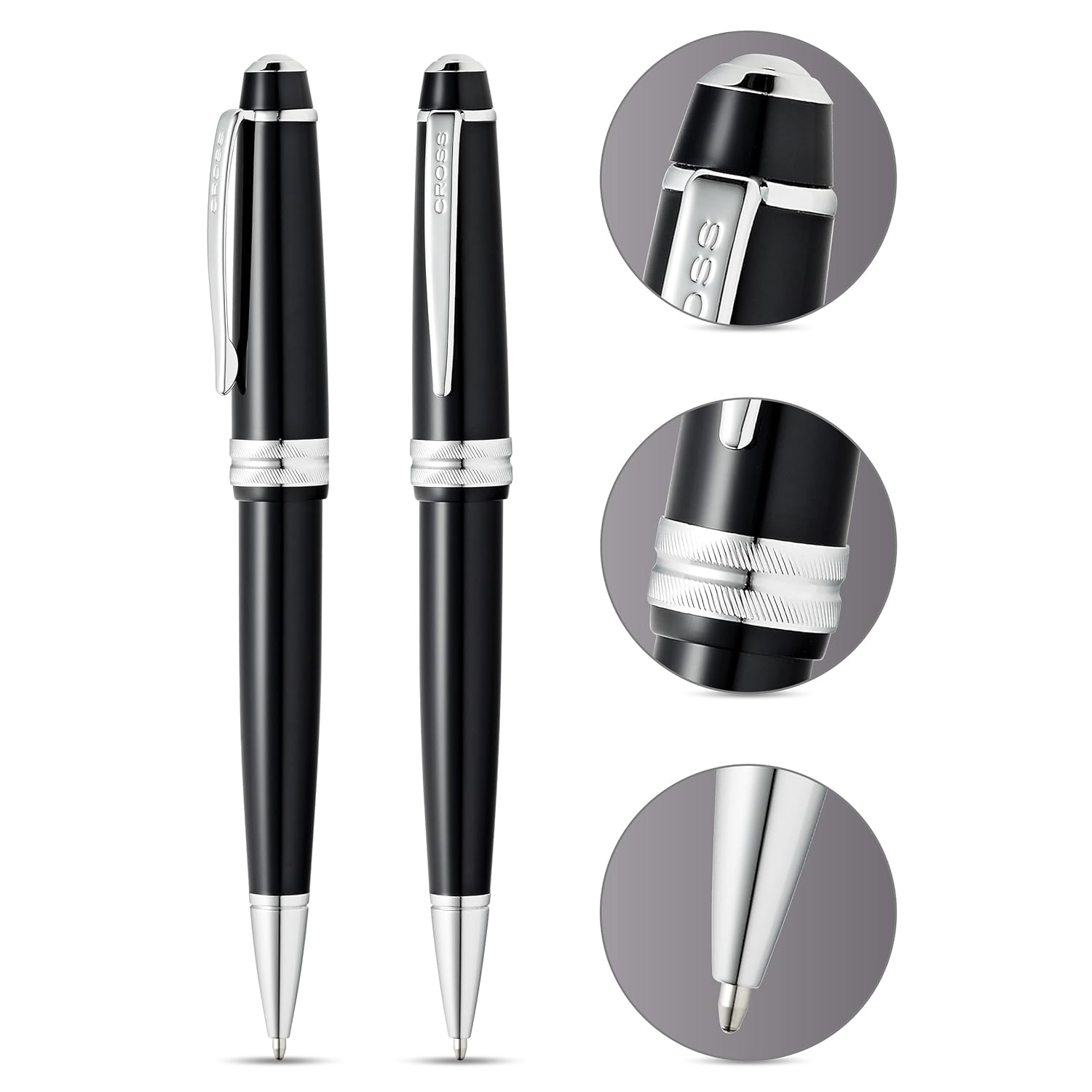 Cross Bailey Light Glossy Black Resin Ballpoint Pen