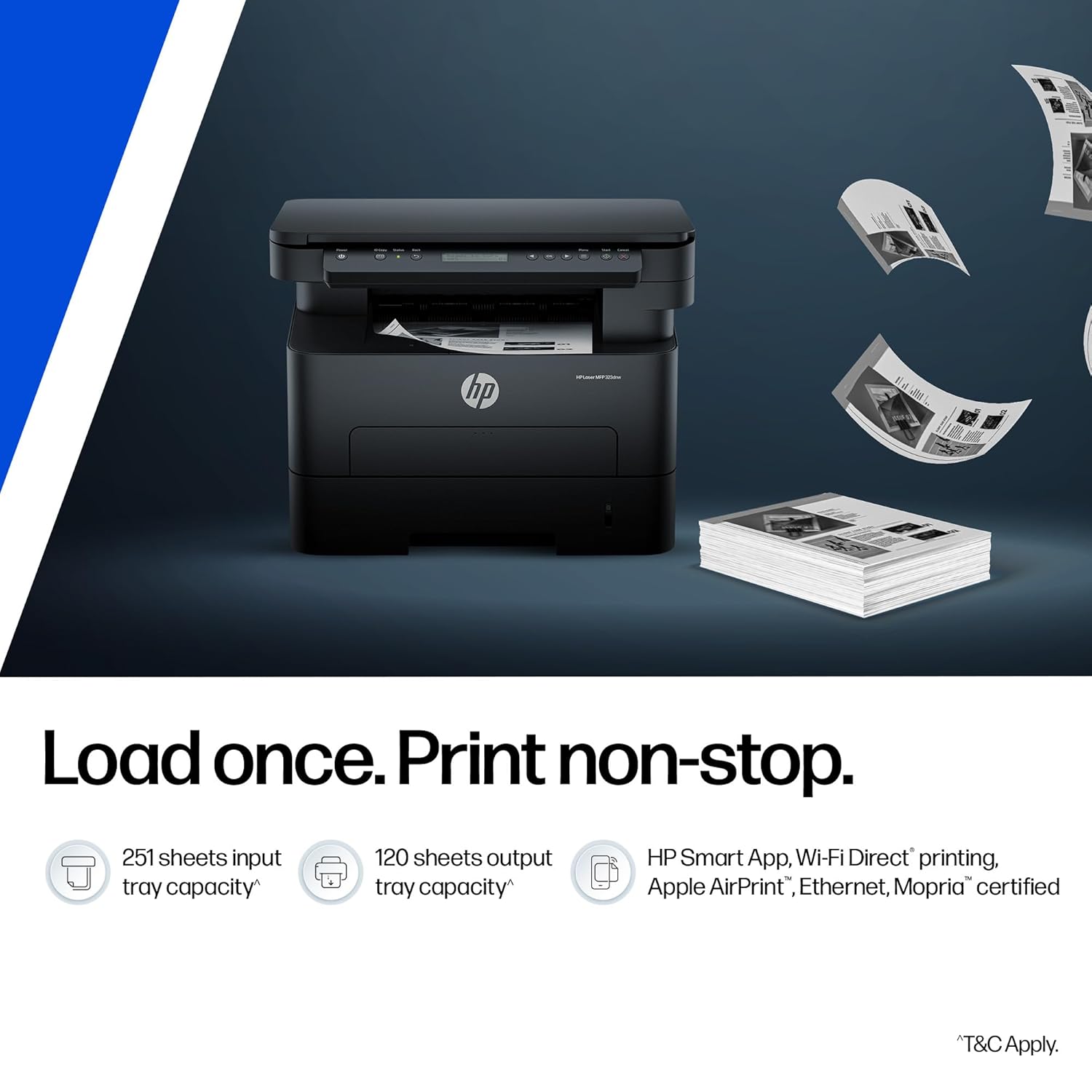 HP 323dnw Auto Duplex WiFi Laser Printer (New Launch), Print Scan Copy, LCD Display, 30 PPM, 256 MB Memory, Black