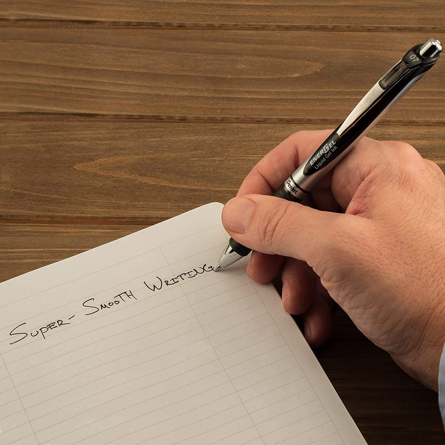 Pentel EnerGel 0.7mm Metal Tip (EnerGel Pen Green 5 & LR7 Refill Green 5) By DTL Company