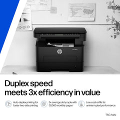 HP 323d Auto Duplex Laser Printer (New Launch), Print Scan Copy,LCD Display, 30 PPM, 256 MB Memory, USB 2.0, Black