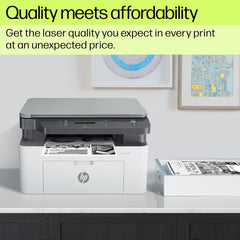 HP Laser MFP 1188w, Wireless, Print, Copy, Scan, Ethernet, Hi-Speed USB 2.0, Up to 21 ppm, 150-sheet Input Tray, 100-sheet Output Tray, 10,000-page Duty Cycle, 1-Year Warranty, Black and White