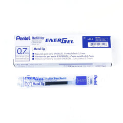 Pentel Energel BL415 Roller Gel Pen & Refills Combo | Quick Drying & Smudge-Proof Ink | 0.5mm Smooth Metal Tip | Set Of 5 Pens & 10 LR5 Refills, Blue Ink