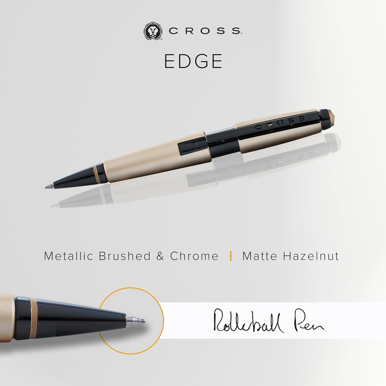 Cross Edge Matte Hazelnut Lacquer Gel Rollerball Pen