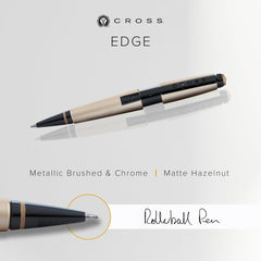 Cross Edge Matte Hazelnut Lacquer Gel Rollerball Pen