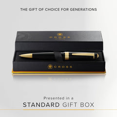 Cross Bailey Light Black Resin Ballpoint Pen With Gold Plate Appts (NCRAT07429,Not assigned,Not assigned)