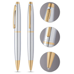 Cross Calais Medalist Chrome and Gold plate Ballpoint Pen (AT0112-15)