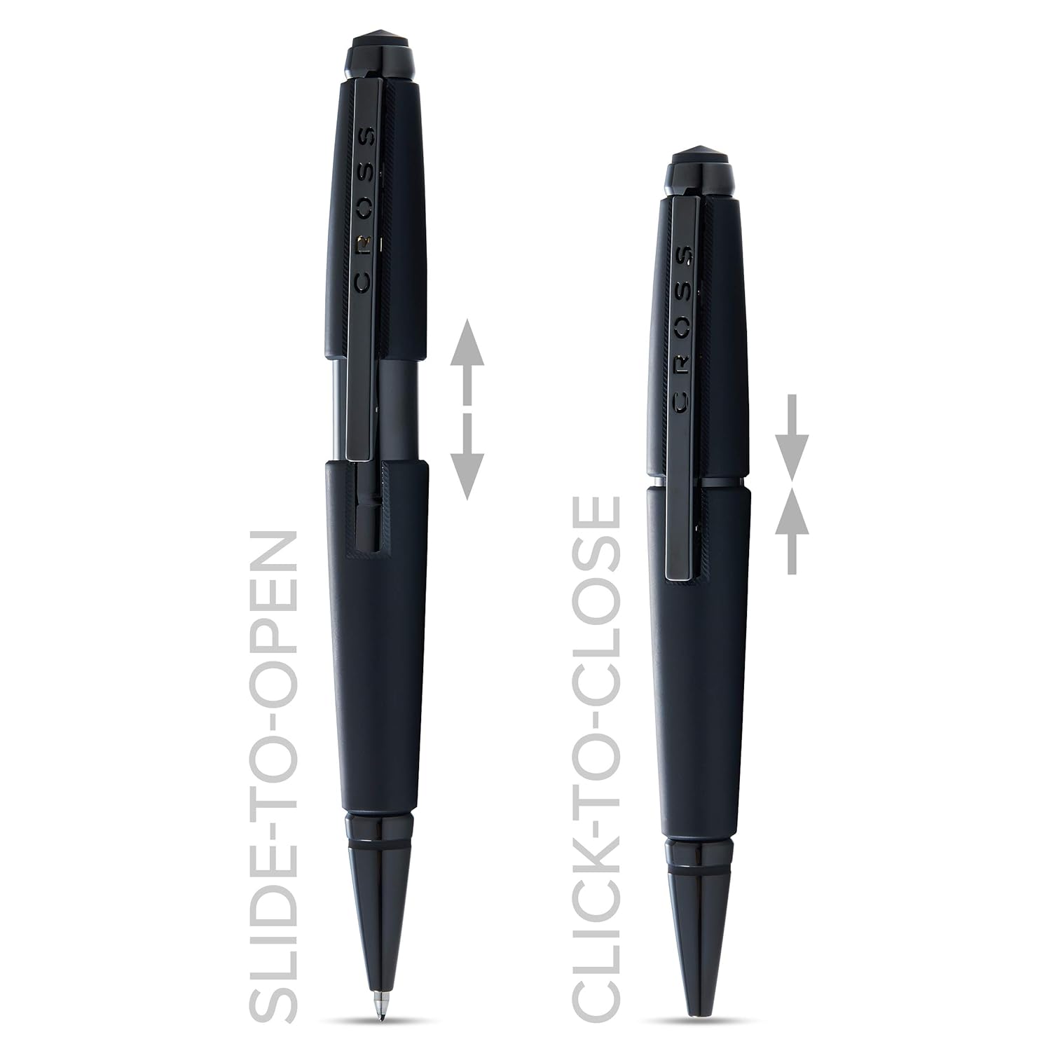 Cross Edge Matte Black Lacquer Gel Rollerball Pen AT0555-11
