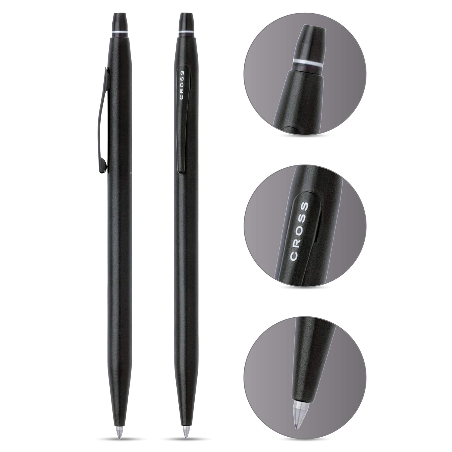 Cross Click Gel Ink Roller Ball Pen (Black)