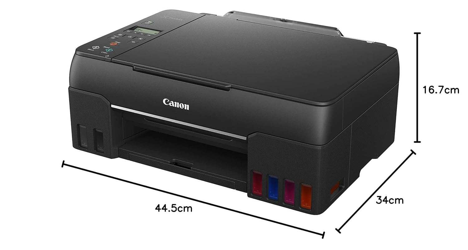 Canon PIXMA MegaTank G670 6 Colour, Print,Scan,Copy, High Volume Printing Photo Printer, User Replaceable Print Heads & Maintainence Cartridge