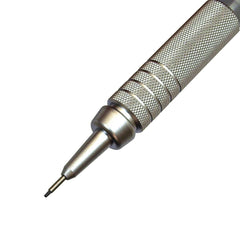 Pentel GraphGear 500 0.7 MM HB Mechanical Pencil | Lead Of Grade HB | Mini Interchangeable Eraser With Push Mechanism | Silver Plated Swing Grip | Pack Of 1 | Silver (PG517)