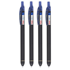 Pentel EnerGel Click Roller Gel Pen - Pack of 4 (BLUE PENS)