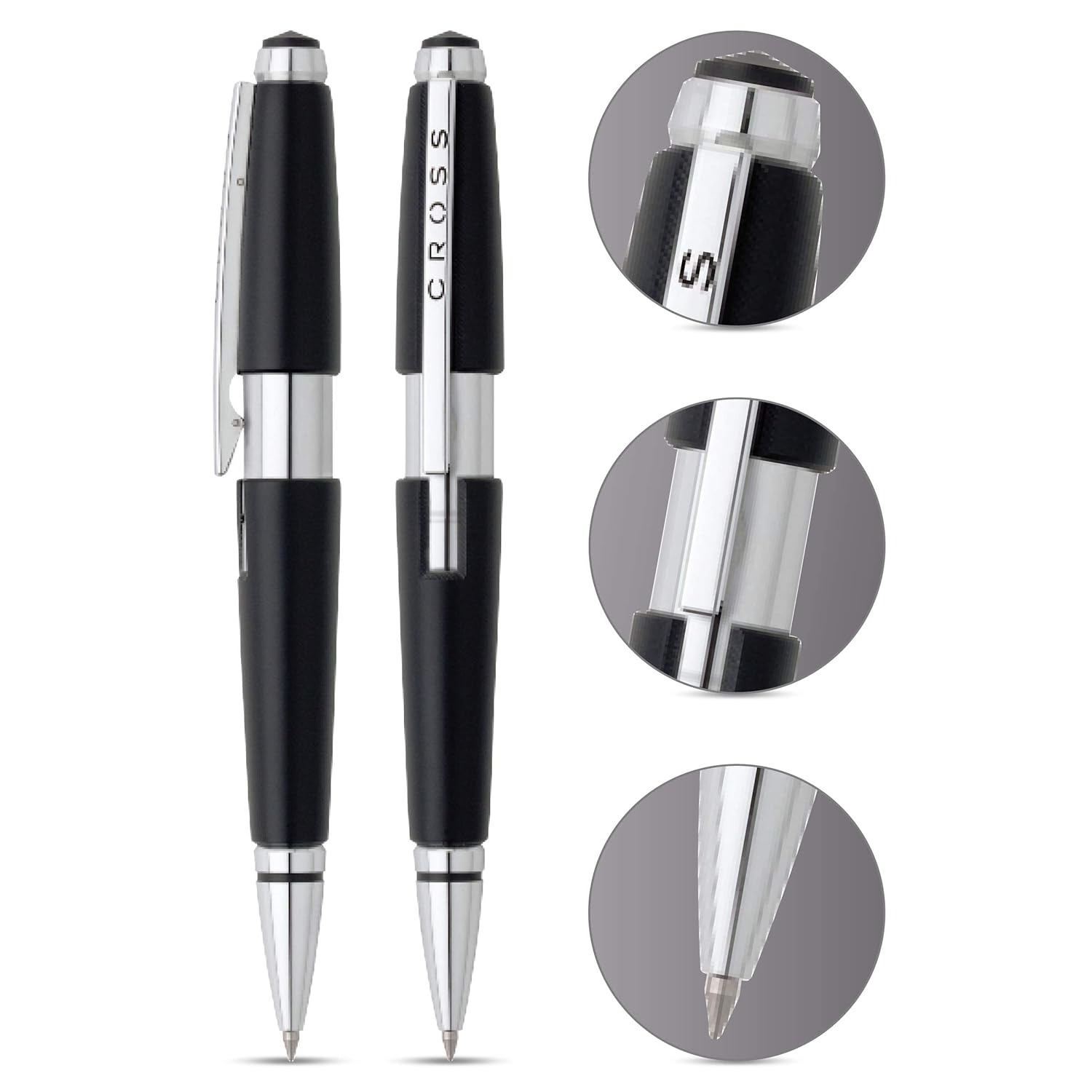Cross Edge Roller Ball Pen, Jet Black