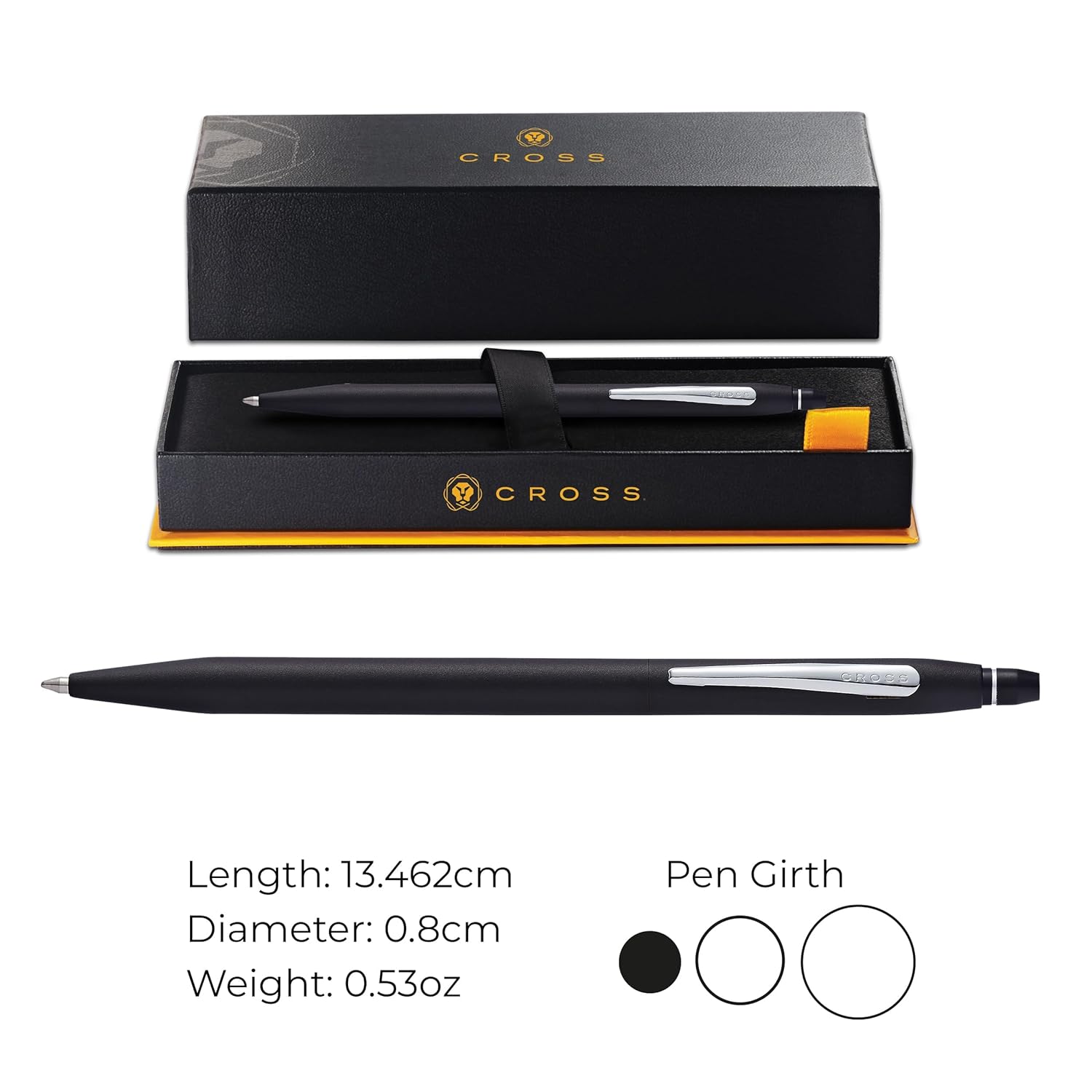Cross Click Classic Ballpoint Pen in Gift Box (Classic Black)