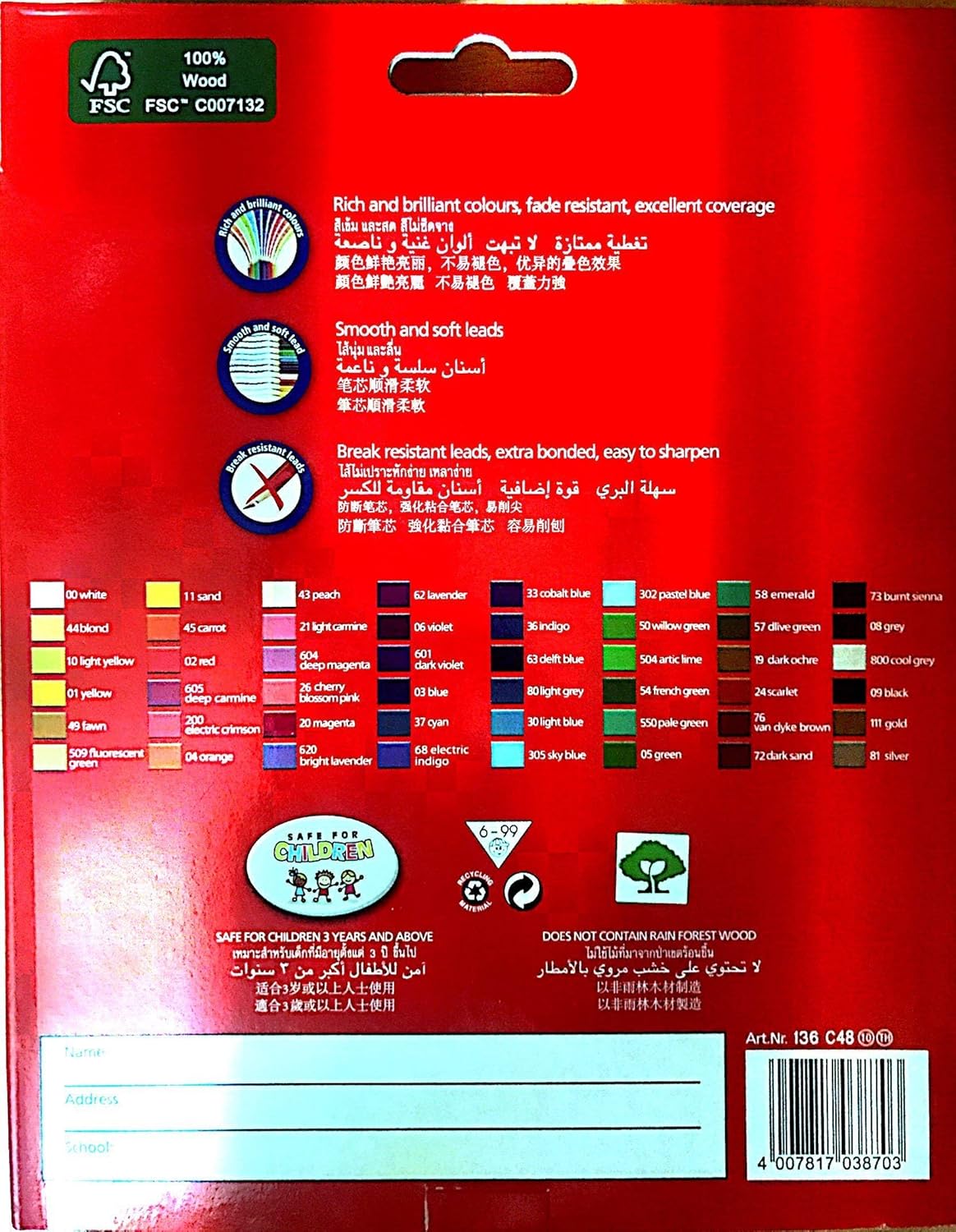 Staedtler Luna Coloured Pencil Set - Pack of 48