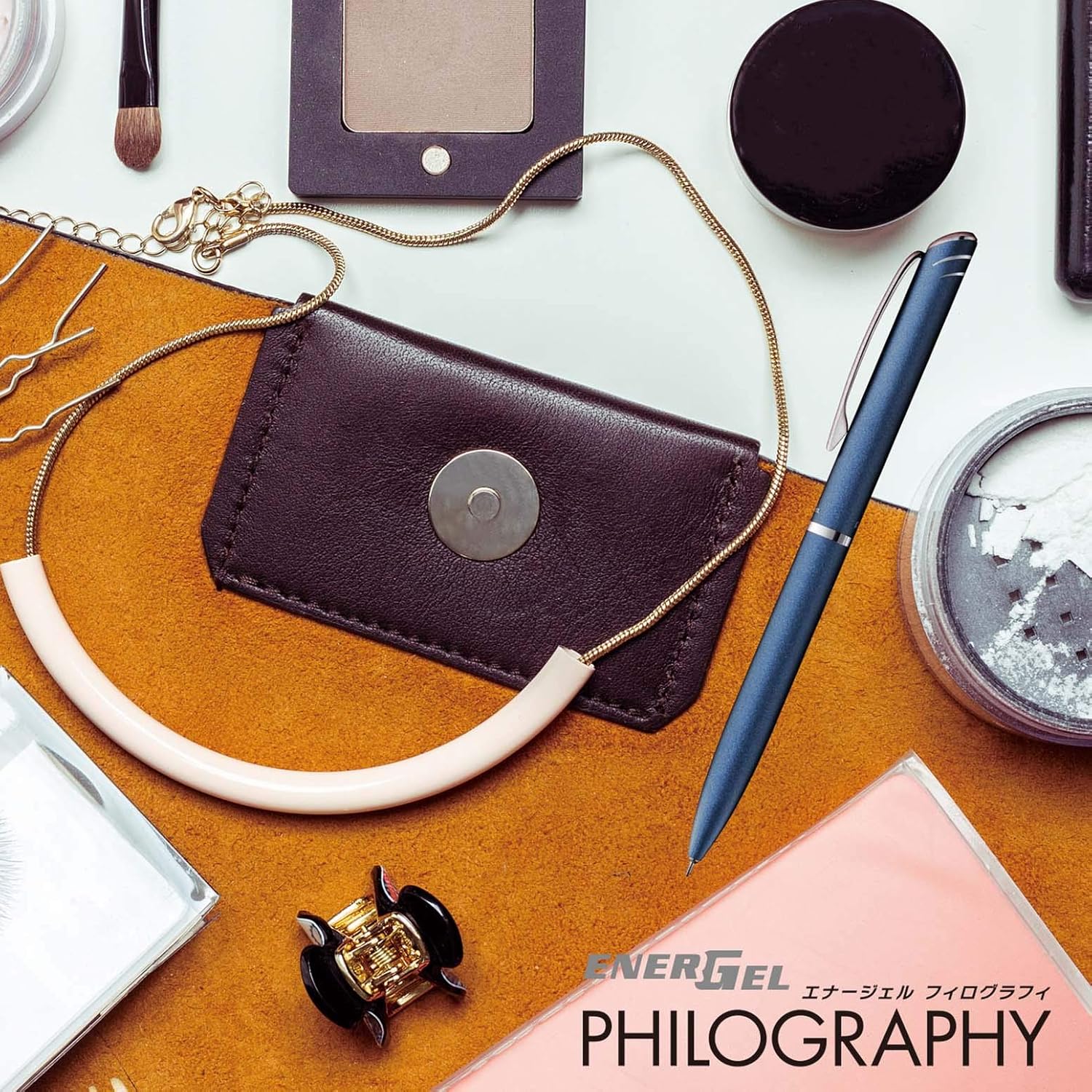 Pentel EnerGel Philography Gel Ink Ballpoint Pen Japan Import (dark blue)