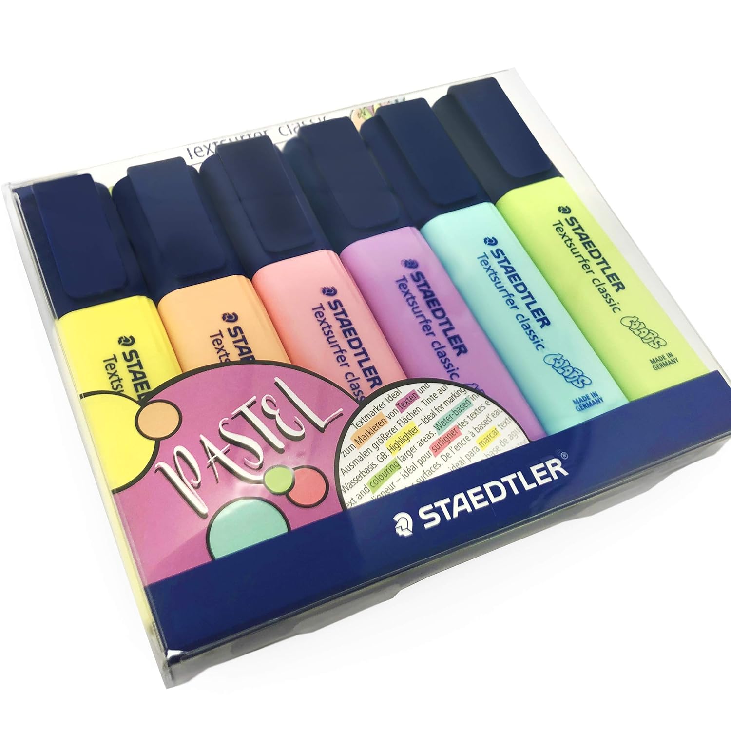 Staedtler Classic Highlighter Pastel Colour Set of 6 Colours