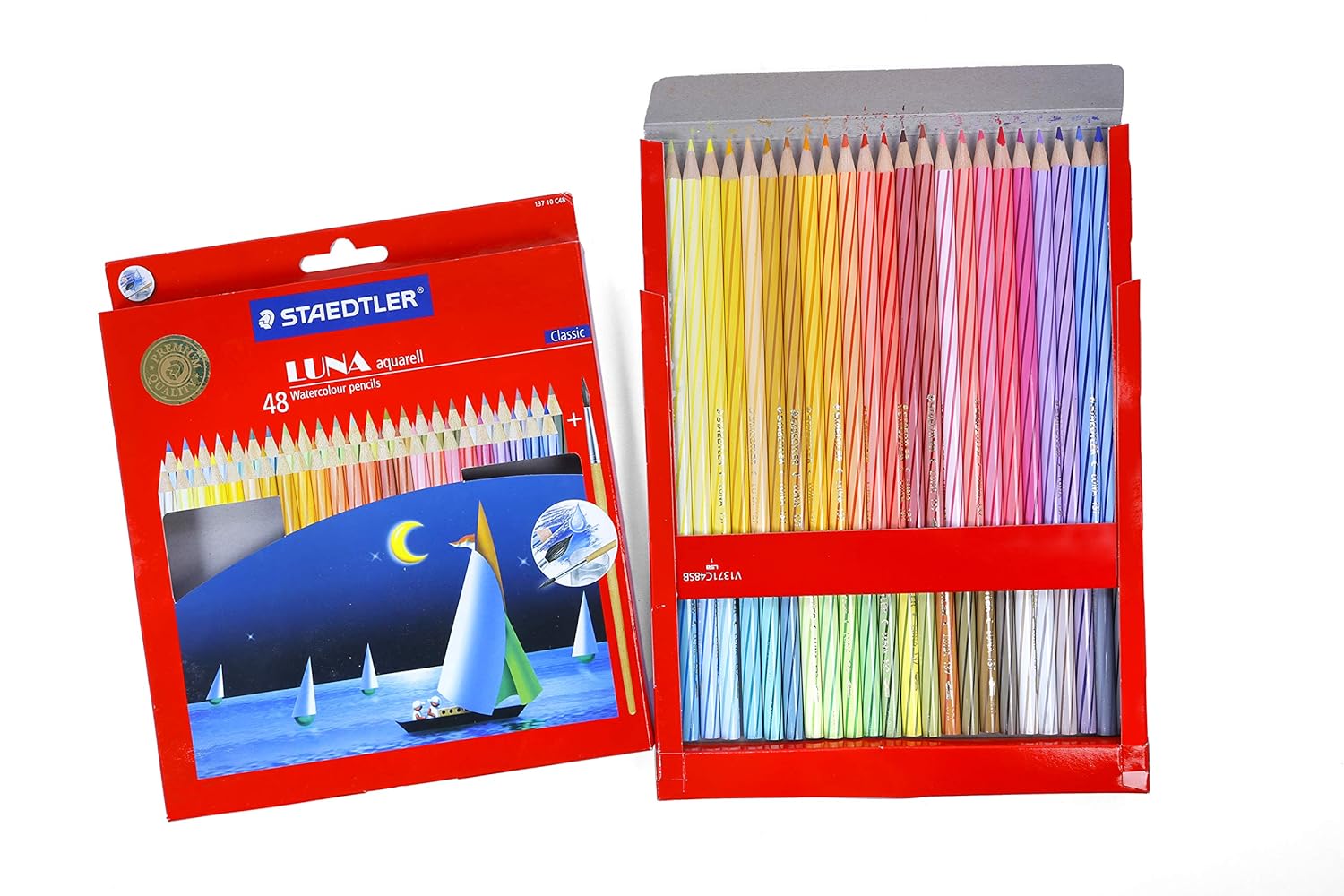 Staedtler 137 C 48 Luna Water Colour Pencil - Pack of 48 (Multicolour)