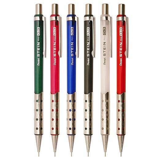 Pentel Ain Mechanical Pencil, 0.3mm, Clear Black (P313-CA)