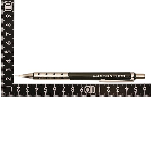 Pentel Ain Mechanical Pencil, 0.3mm, Clear Black (P313-CA)