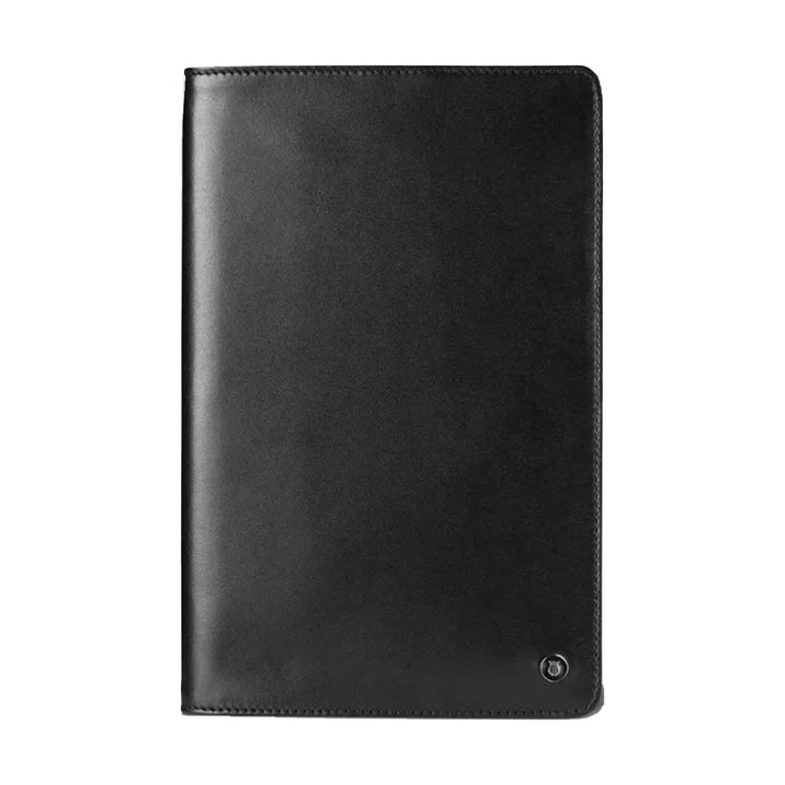 Lapis Bard Gift Set - Contemporary Black Ball Pen with Mayfair Leather Notebook