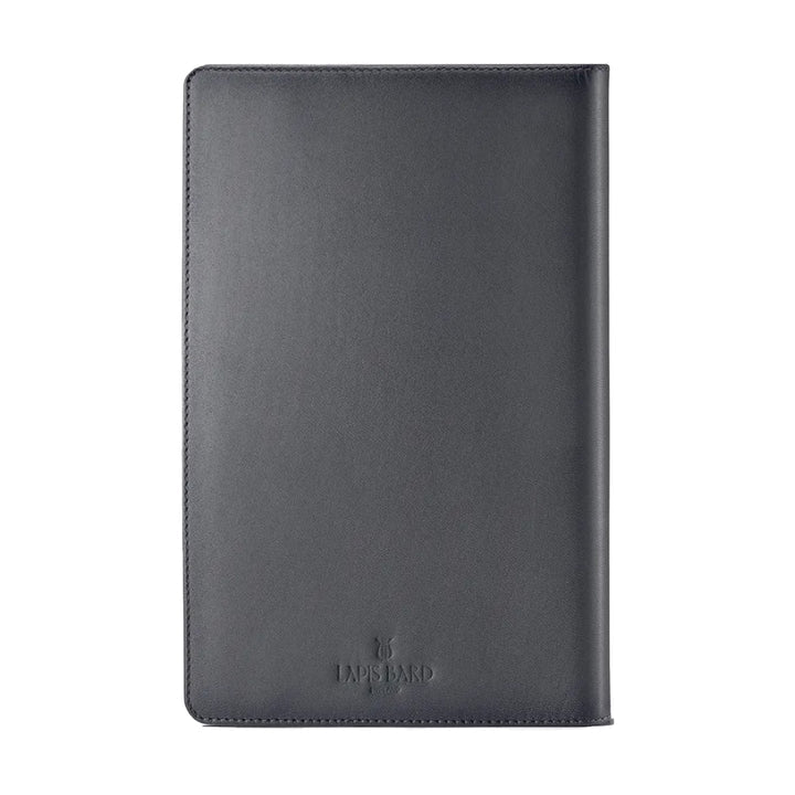 Lapis Bard Gift Set - Torque Matte Black Ball Pen with Ducorium Graphite Leather Notebook