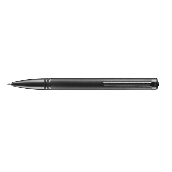 Lapis Bard Gift Set - Torque Matte Black Ball Pen with Ducorium Graphite Leather Notebook