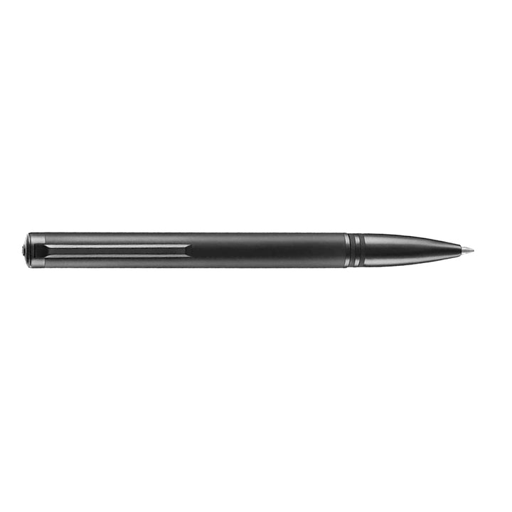 Lapis Bard Gift Set - Torque Matte Black Ball Pen with Ducorium Graphite Leather Notebook