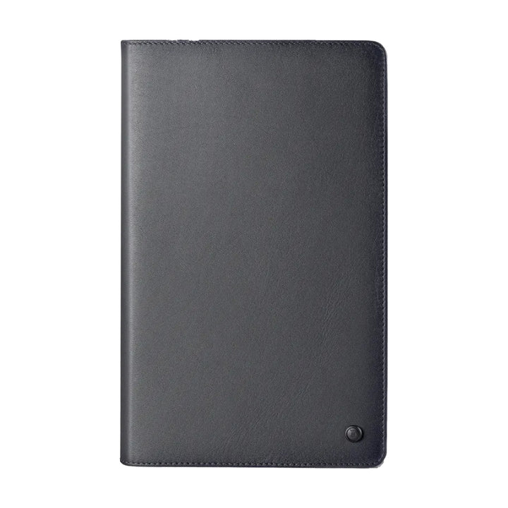 Lapis Bard Gift Set - Torque Matte Black Ball Pen with Ducorium Graphite Leather Notebook