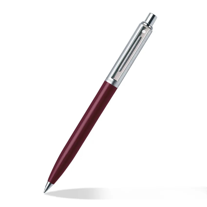 Sheaffer 321 Sentinel Ballpoint Pen Burgundy with Chrome Trim
