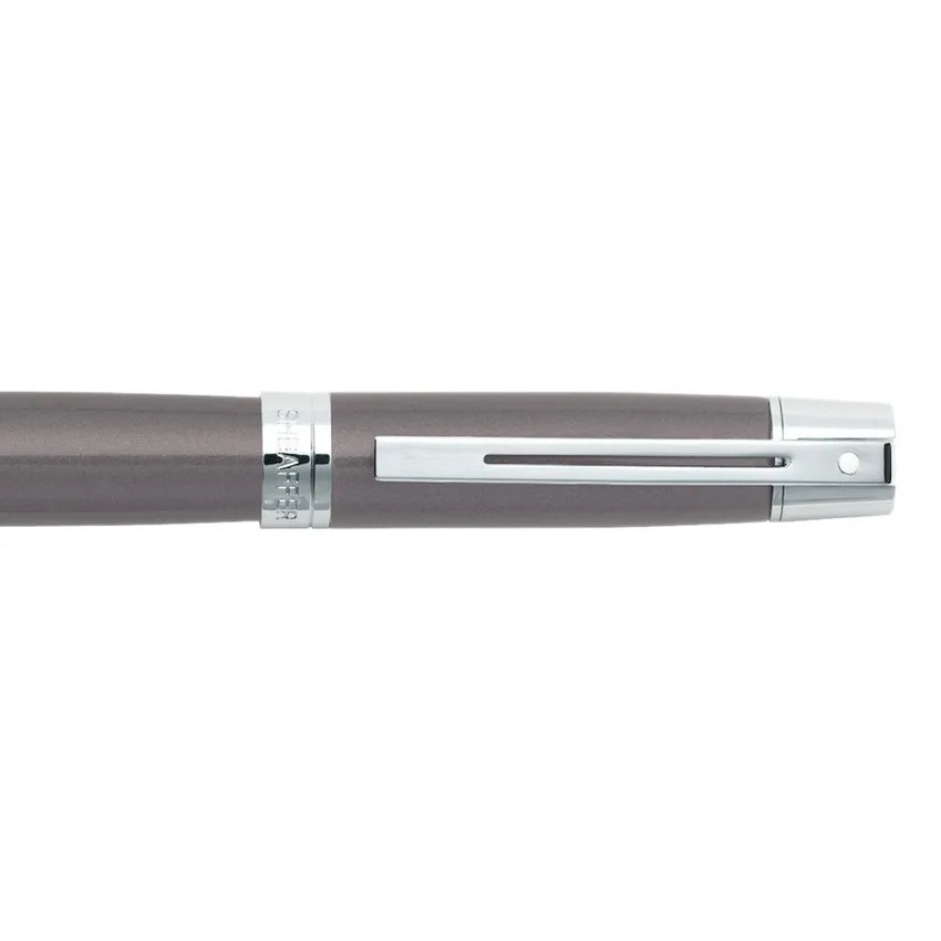 Sheaffer Gift 300 Fountain Pen (Fine) Metallic Grey With Chrome Trim