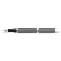 Sheaffer Gift 300 Fountain Pen (Fine) Metallic Grey With Chrome Trim