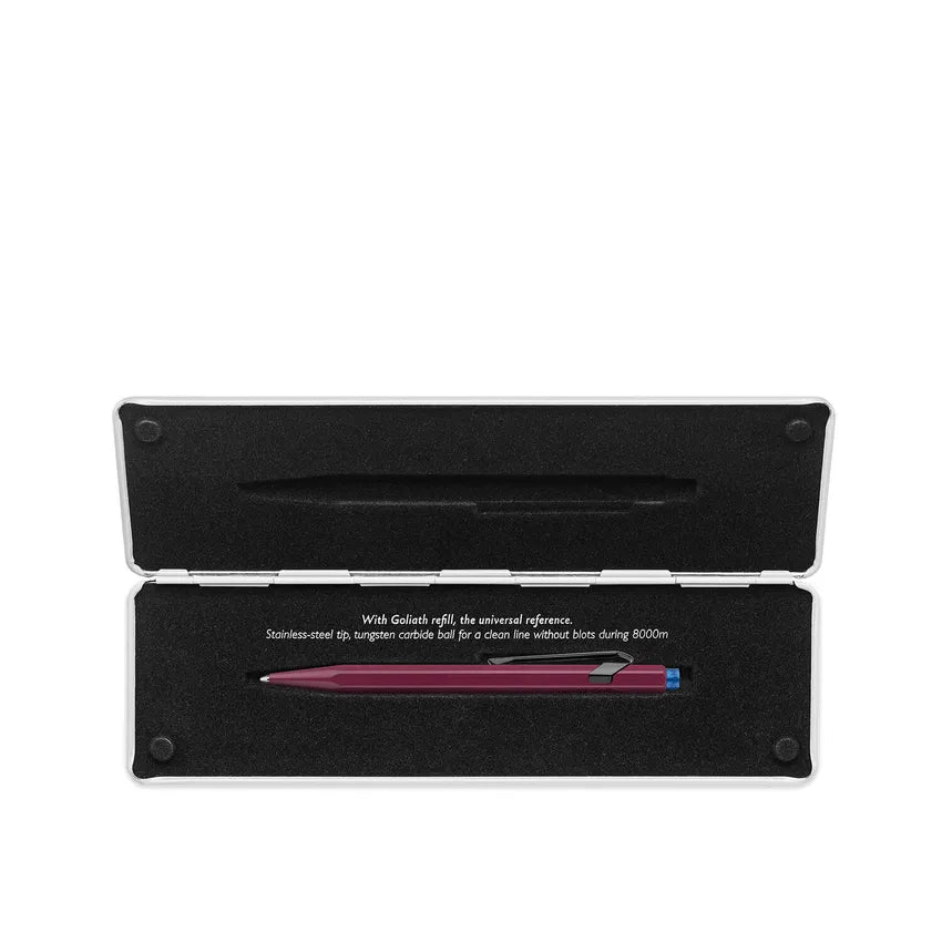 Caran D'Ache 849 Claim Your Style Ballpoint Pen - Burgundy