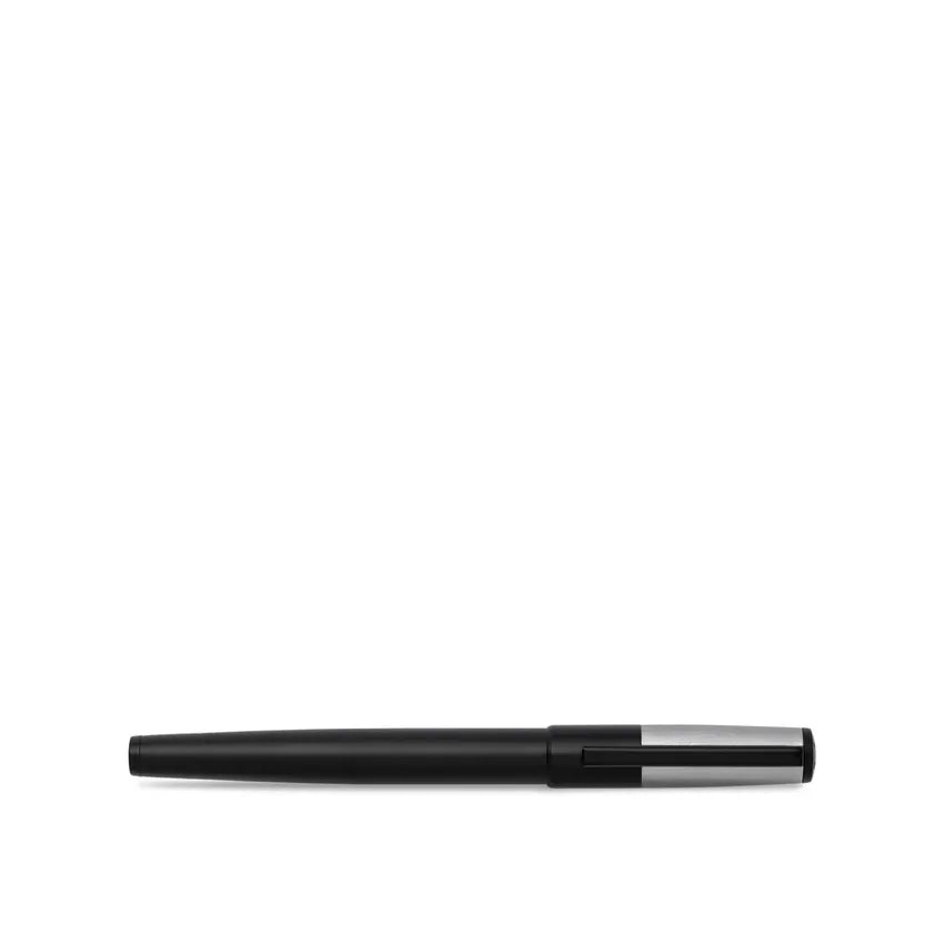 Hugo Boss Gear Minimal Rollerball Pen - Black And Chrome