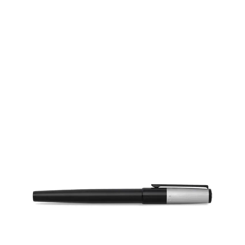 Hugo Boss Gear Minimal Rollerball Pen - Black And Chrome
