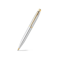 Sheaffer Gift Set VFM Ballpoint Pen with A6 Notebook Polished Chrome with Gold Trims