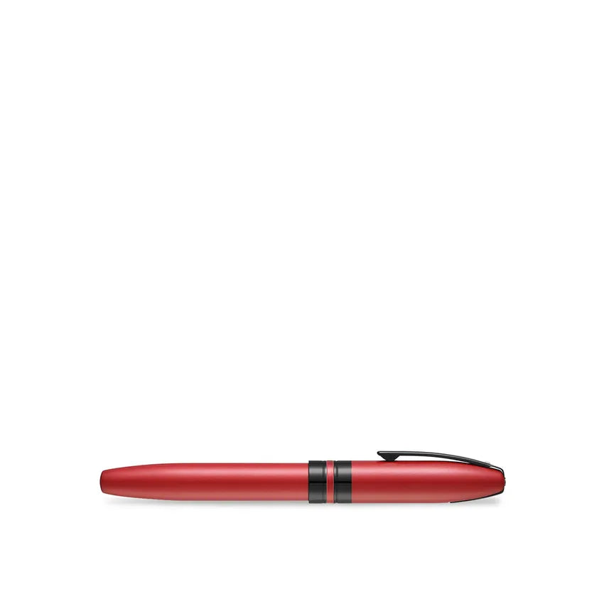 Sheaffer 9111 Icon Fountain Pen (Medium) - Metallic Red with Glossy Black PVD Trim