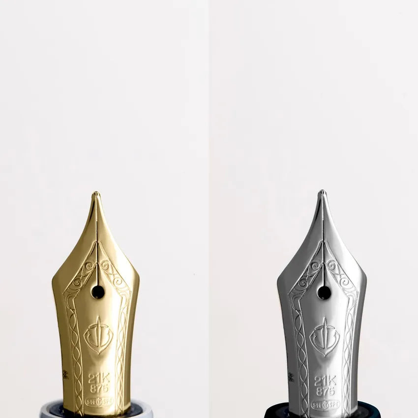 Sailor Professional Gear Veilio Fountain Pen (21K Broad) - Blue Green With Rhodium Trims