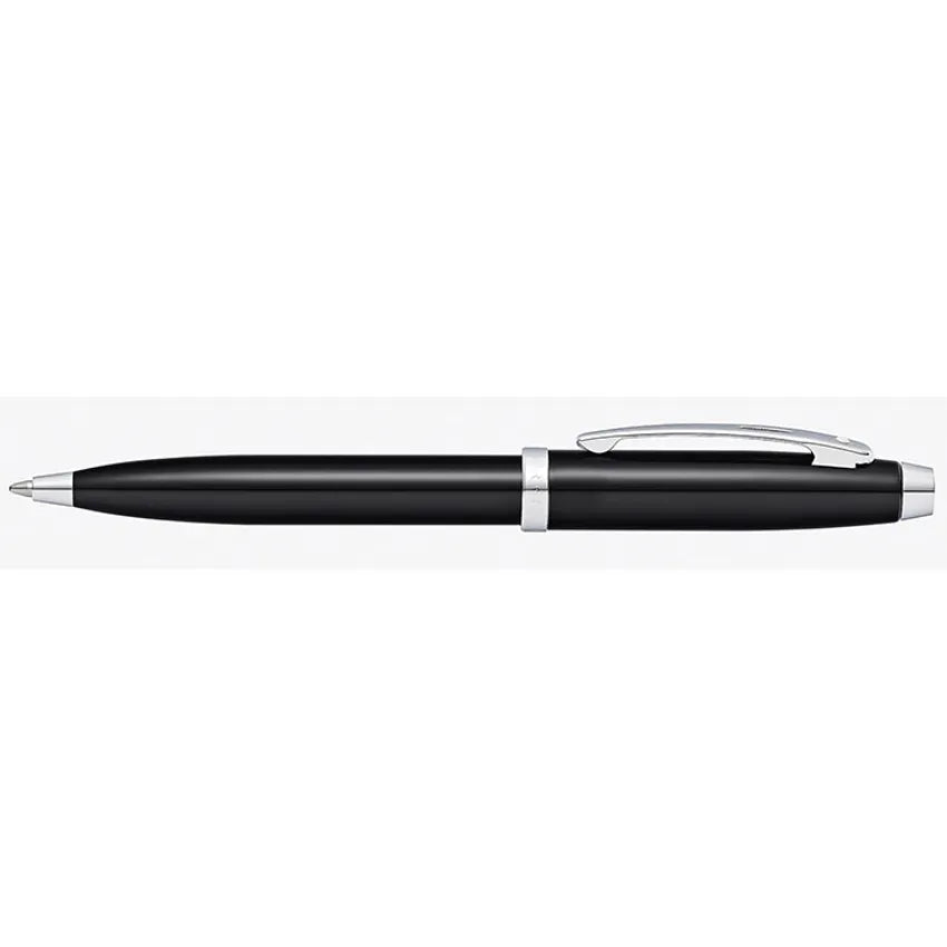 Sheaffer Gift 100 Ballpoint Pen Glossy Black with Chrome-Plated Trim