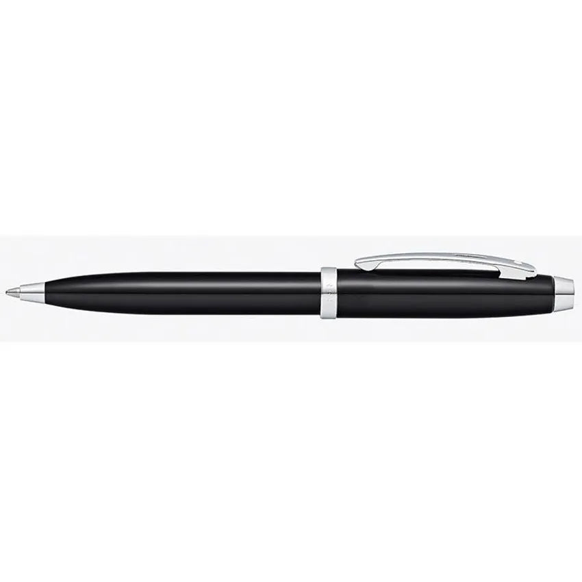 Sheaffer Gift 100 Ballpoint Pen Glossy Black with Chrome-Plated Trim