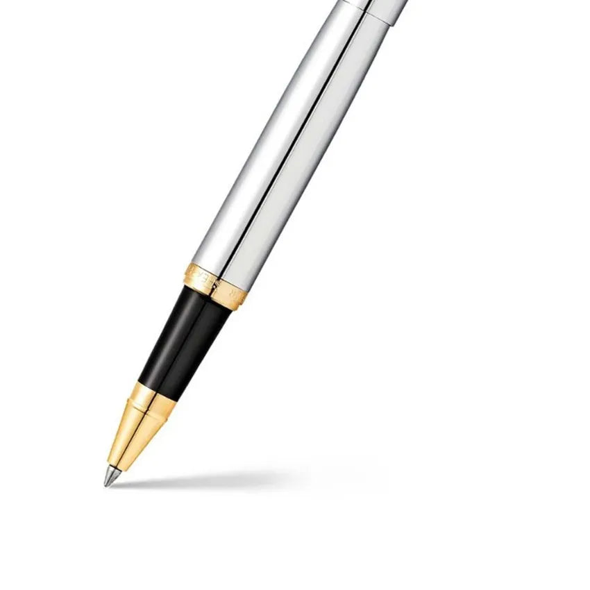 Sheaffer 9422 VFM Rollerball Pen Polished Chrome with Gold-Plated Trim