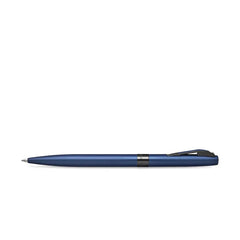 Sheaffer 9018 Reminder Lacquer Ballpoint Pen Matte Blue with Polished Black PVD Trim